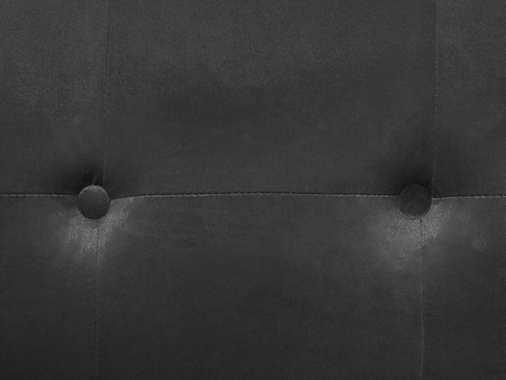 Avaldsenes 3 Seater Velvet Sofa Dark Grey