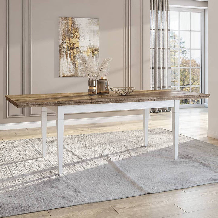 Evora 92 Extendable Dining Table - Abisko Ash & Oak Lefkas