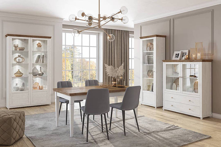 Evora 92 Extendable Dining Table - Abisko Ash & Oak Lefkas