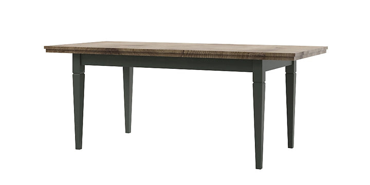 Evora 92 Extendable Dining Table - Green & Oak Lefkas, Versatile Seating