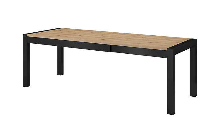 Aktiv Elegant Extending Dining Table in Oak Taurus & Black Matt - Versatile Dining Solution