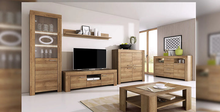 Sky Elegant Extending Dining Table in Riviera Oak