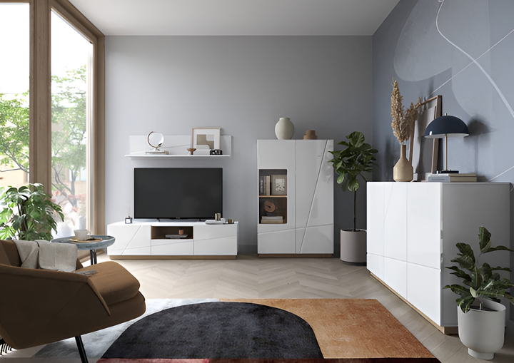 Futura Modern Extendable Dining Table in White Gloss