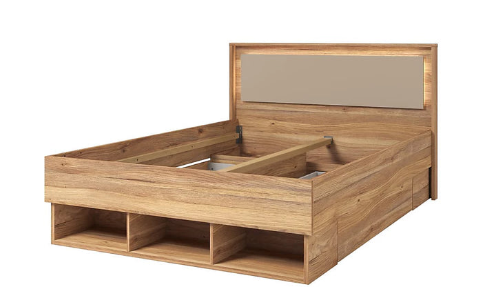 Impressio 30 Elegant Divan Bed EU Double in Oak Mauvella & Congo - Stylish Comfort