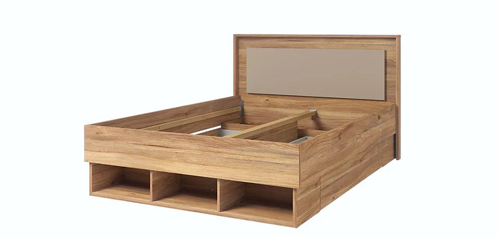 Impressio 30 Elegant Divan Bed EU Double in Oak Mauvella & Congo - Stylish Comfort