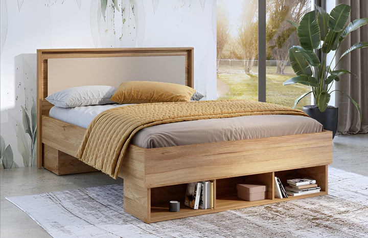 Impressio 30 Elegant Divan Bed EU Double in Oak Mauvella & Congo - Stylish Comfort