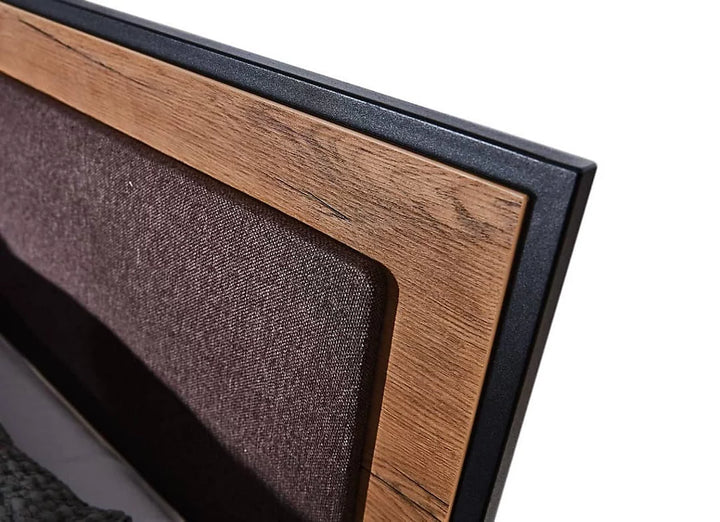 Loft Ottoman Bed - EU King  160 x 200cm Oak Lancelot & Black