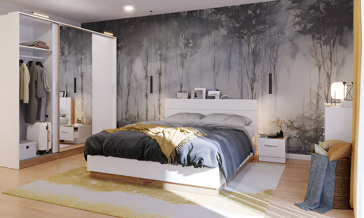 Dentro Ottoman Bed 160x200cm with LED Lighting and Storage