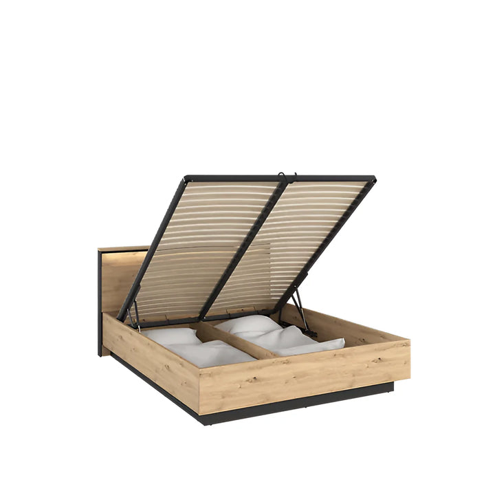 Quant 02 - Stylish EU King Size Ottoman Bed with Pneumatic Opening