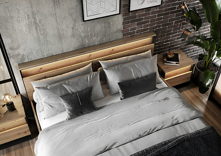 Quant 02 - Stylish EU King Size Ottoman Bed with Pneumatic Opening