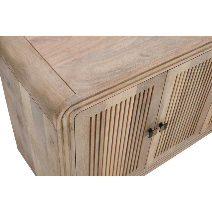 Hudson Carved Solid Mango Wood 4 Door Large Sideboard