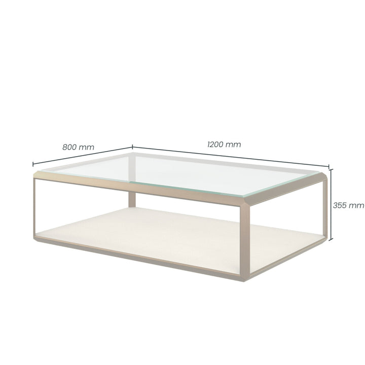 D.I.Designs Elmley Coffee Table Ivory Faux Shagreen