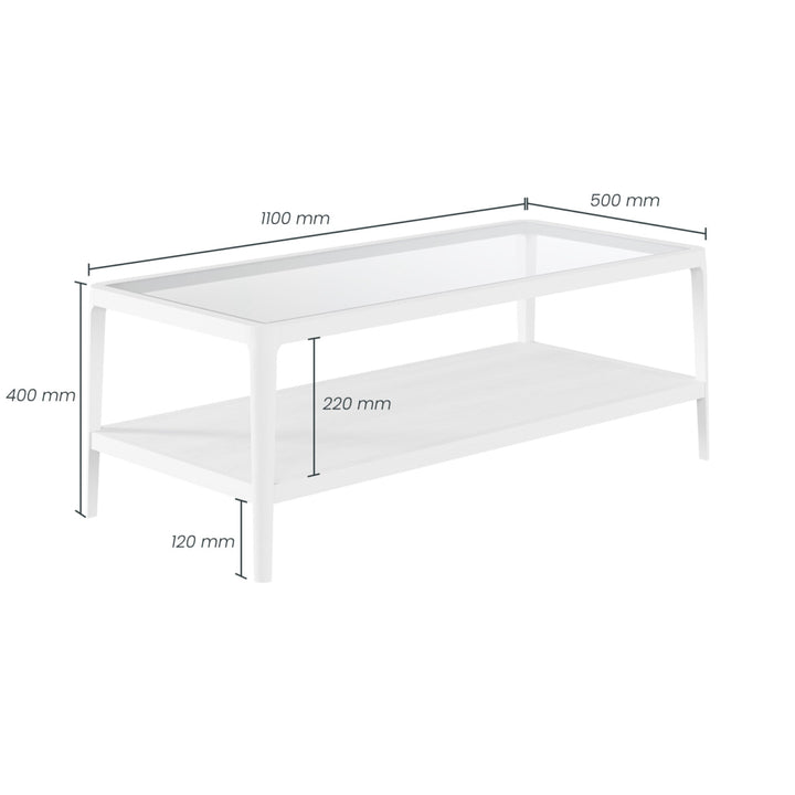 D.I.Designs Abberley White Coffee Table