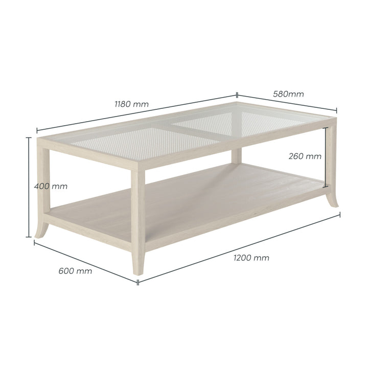 D.I.Designs Witley Rectangular Coffee Table Grey