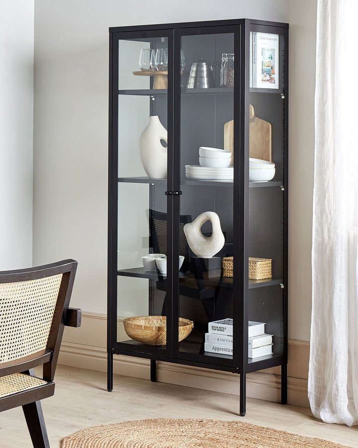 Display Cabinet Harty Metal Black