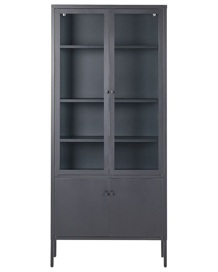 Display Cabinet Oxted Metal Black