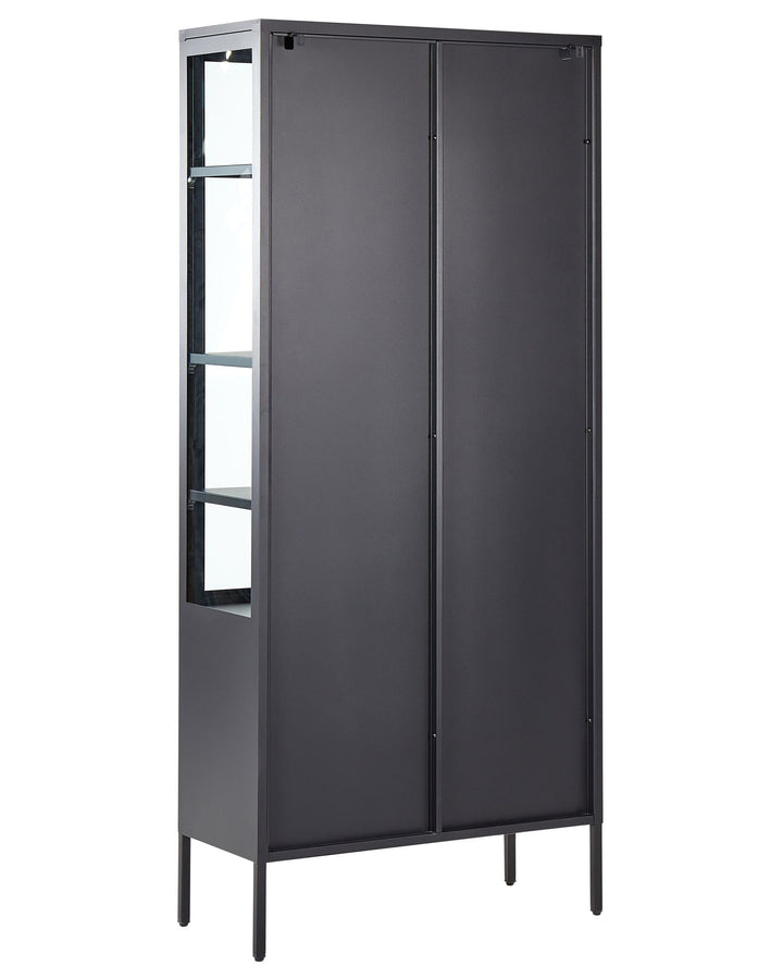 Display Cabinet Oxted Metal Black