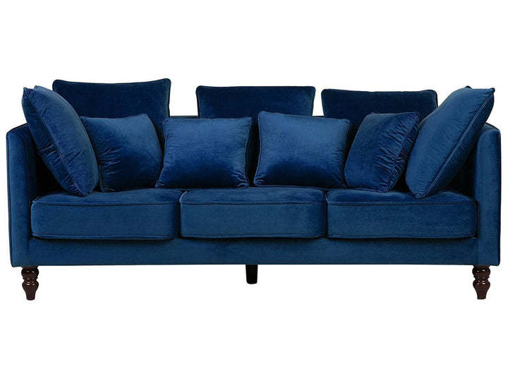 Fenstad 3 Seater Velvet Sofa Blue