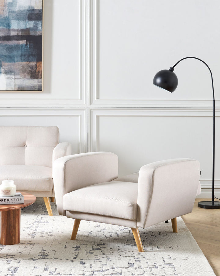 Florli Armchair Fabric Light Beige