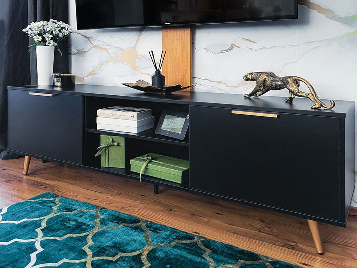 TV Stand Black Tulle