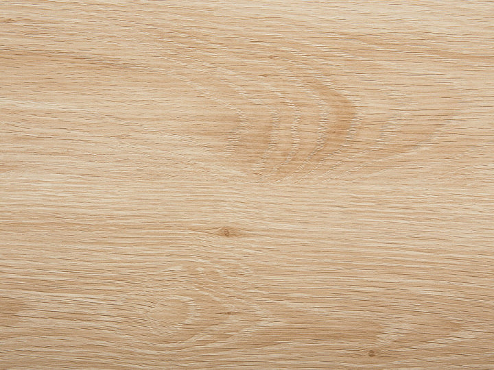Darielle Dining Table 140 x 80 cm Light Wood with Black
