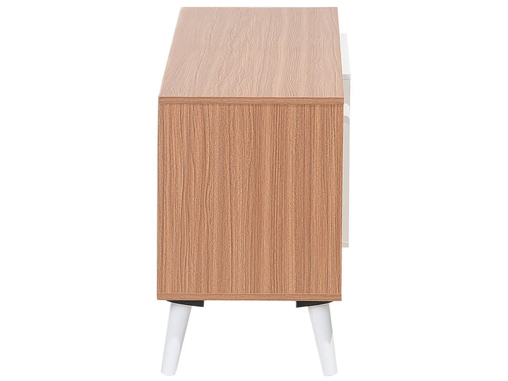 TV Stand Light Brown/ White Apresio