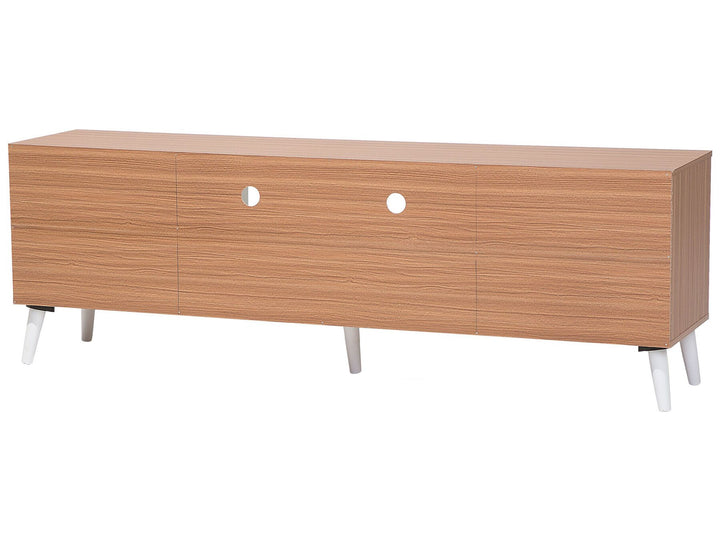 TV Stand Light Brown/ White Apresio