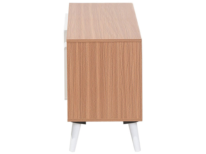 TV Stand Light Brown/ White Apresio