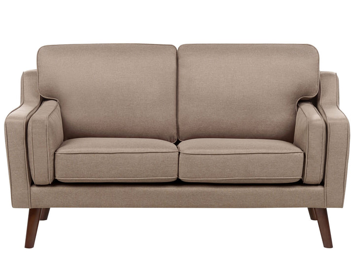 Lokka 2 Seater Fabric Sofa Light Brown