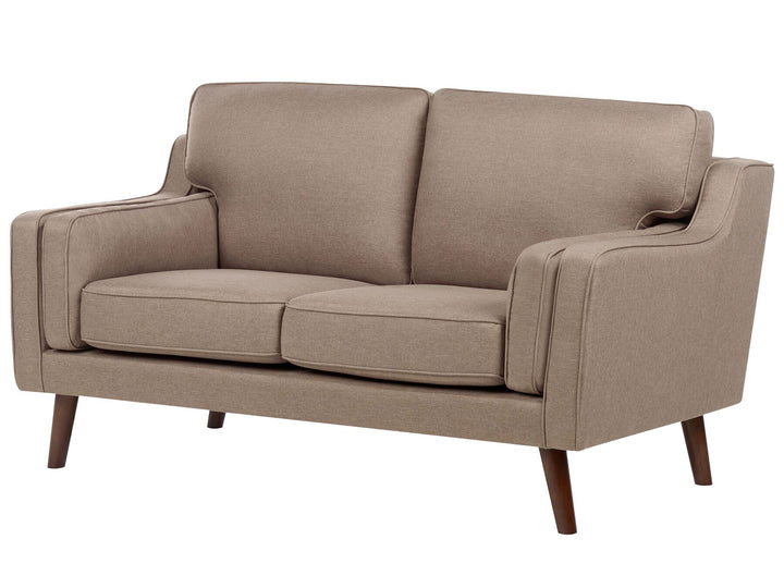 Lokka 2 Seater Fabric Sofa Light Brown