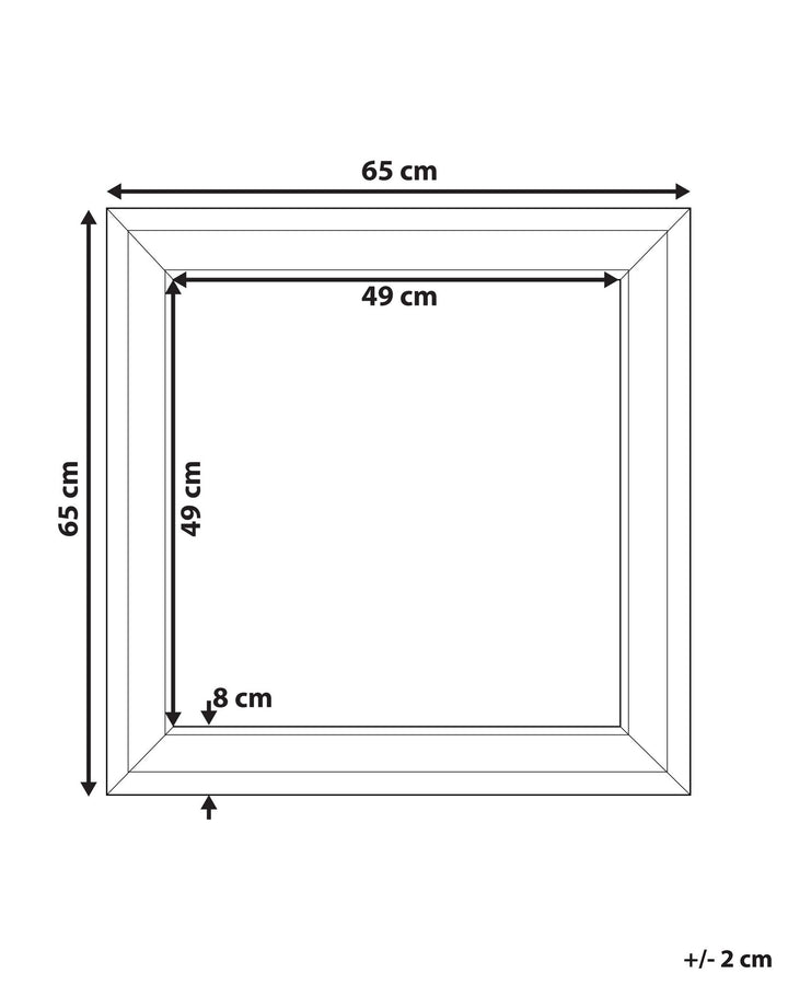 Cavan Wall Mirror Metal Silver