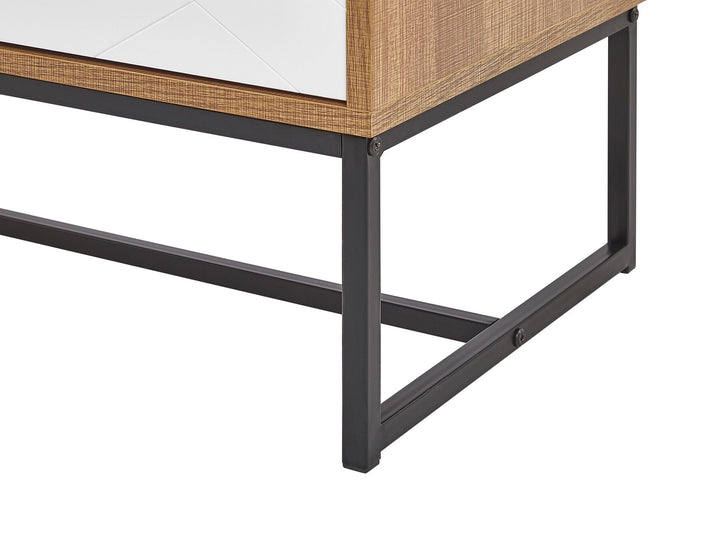 TV Stand Light Brown/ White Darsy