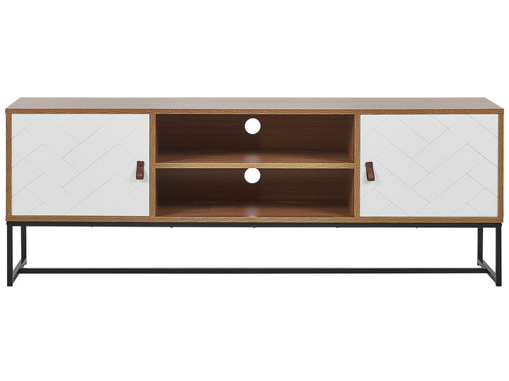 TV Stand Light Brown/ White Darsy