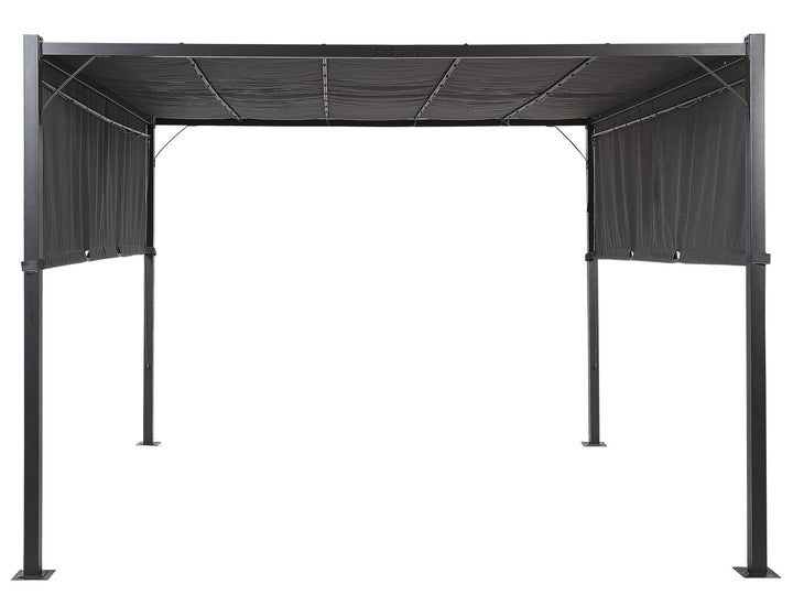 Parga Pergola with LED Lights 310 x 310 cm Dark Grey
