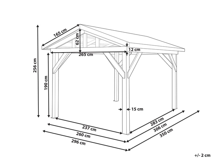 15/11/2025 Secchia Pergola 296 x 350 cm Light Wood