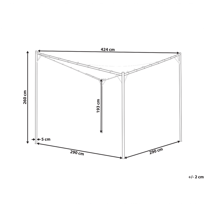 Vimino Pergola 282 x 294 cm Beige