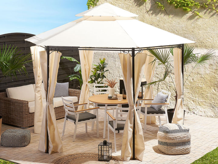 Portel Gazebo ⌀ 350 cm Beige