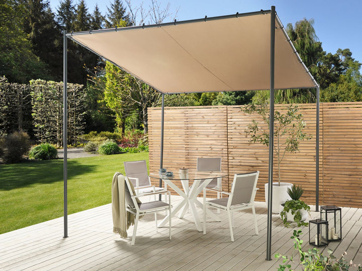 Vimino Pergola 282 x 294 cm Taupe