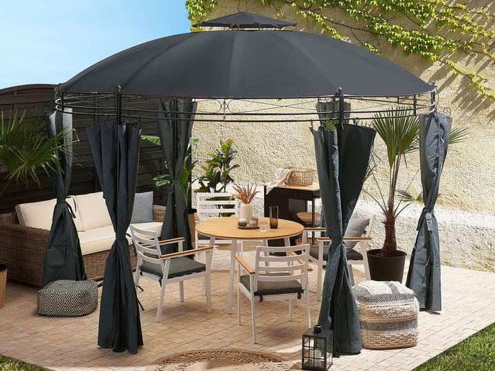 Safara Gazebo ⌀ 368 cm Dark Grey