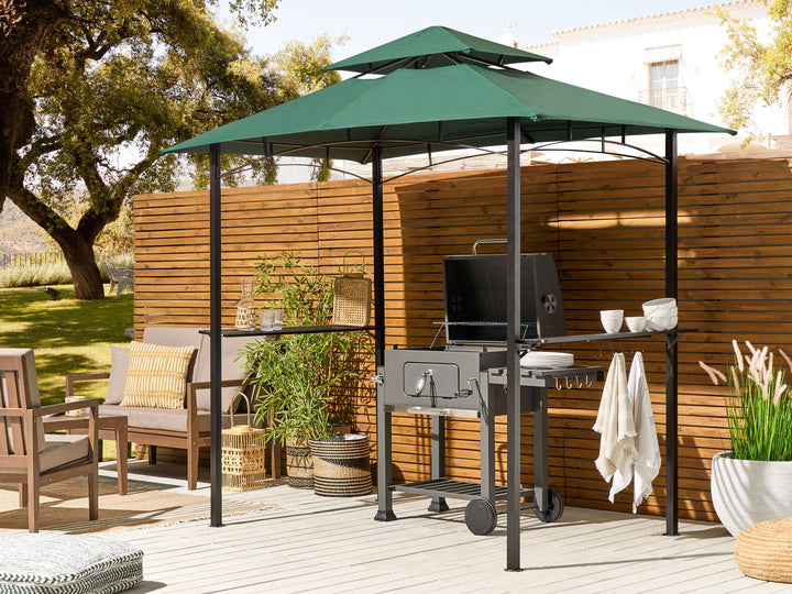Naro Gazebo 240 x 148 cm Dark Green