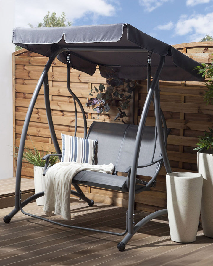 Tesero Patio Swing Metal Grey