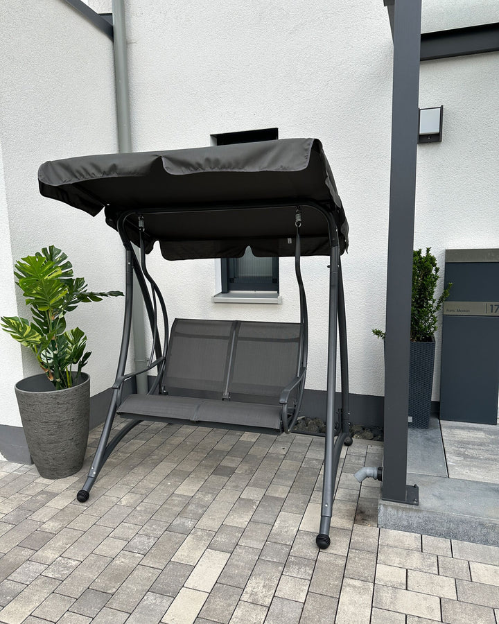 Tesero Patio Swing Metal Grey
