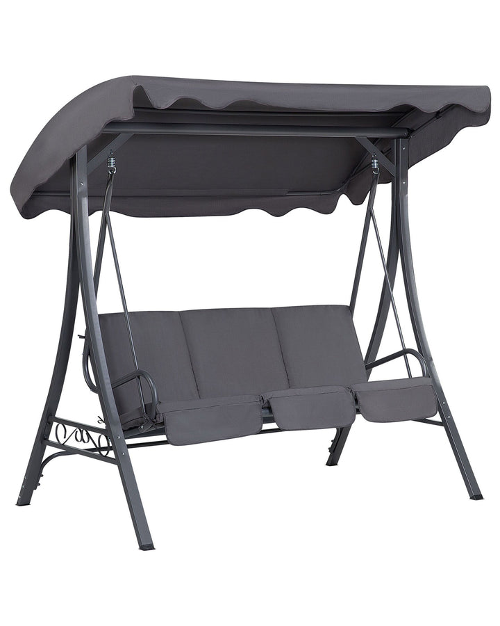 Gabro Patio Swing Metal Dark Grey