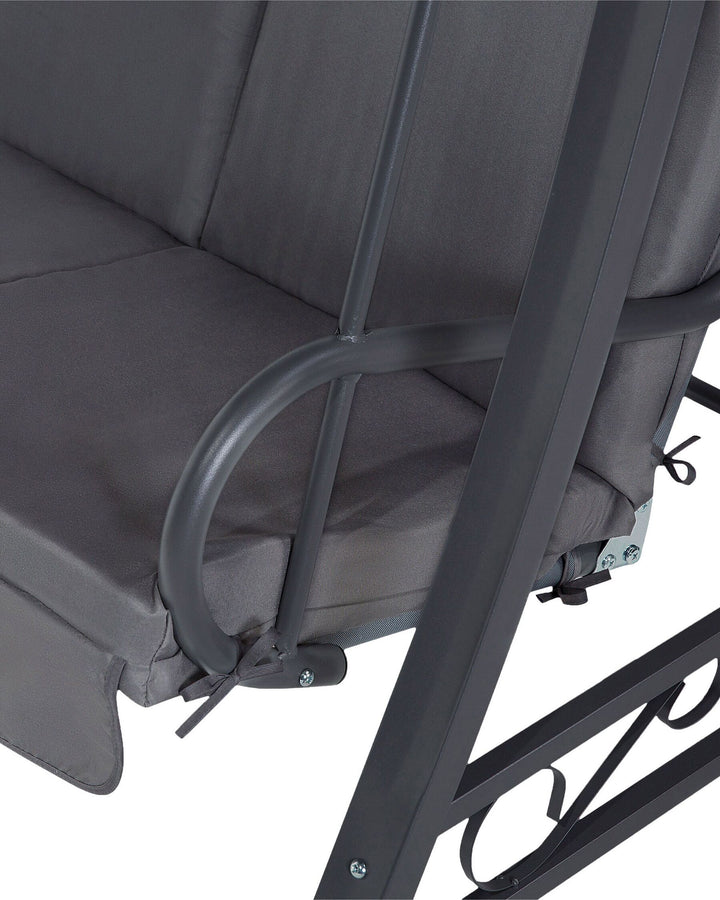 Gabro Patio Swing Metal Dark Grey