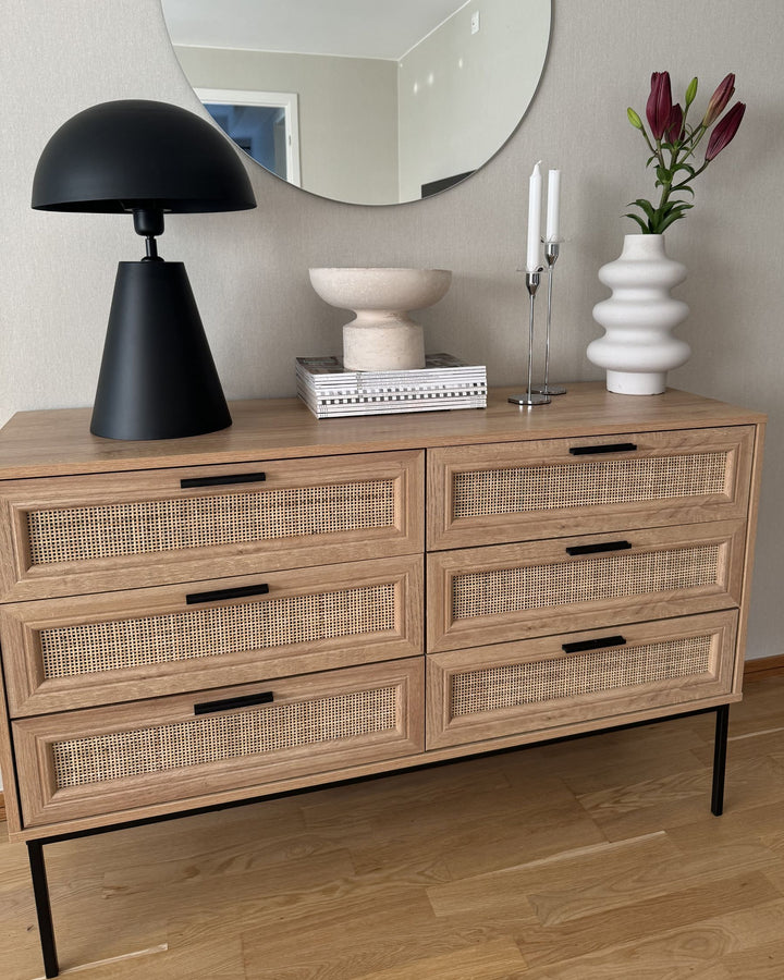 6 Drawer Chest Light Brown Warren