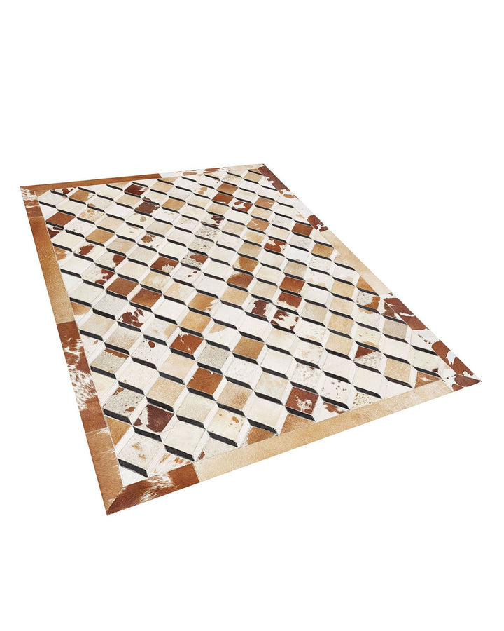 Serinova Cowhide Area Rug 160 x 230 cm Brown