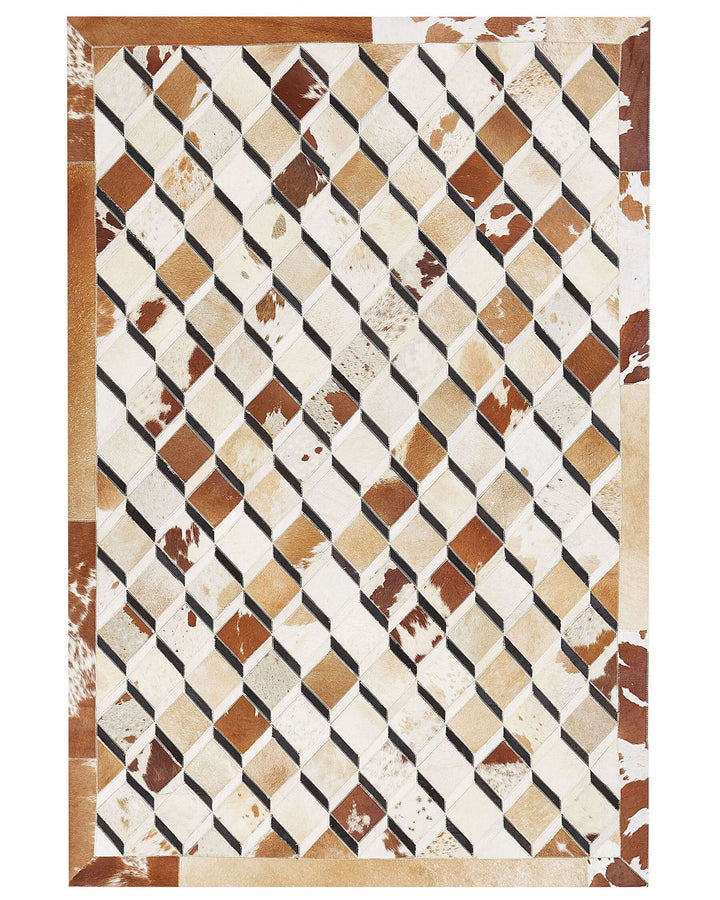 Serinova Cowhide Area Rug 160 x 230 cm Brown