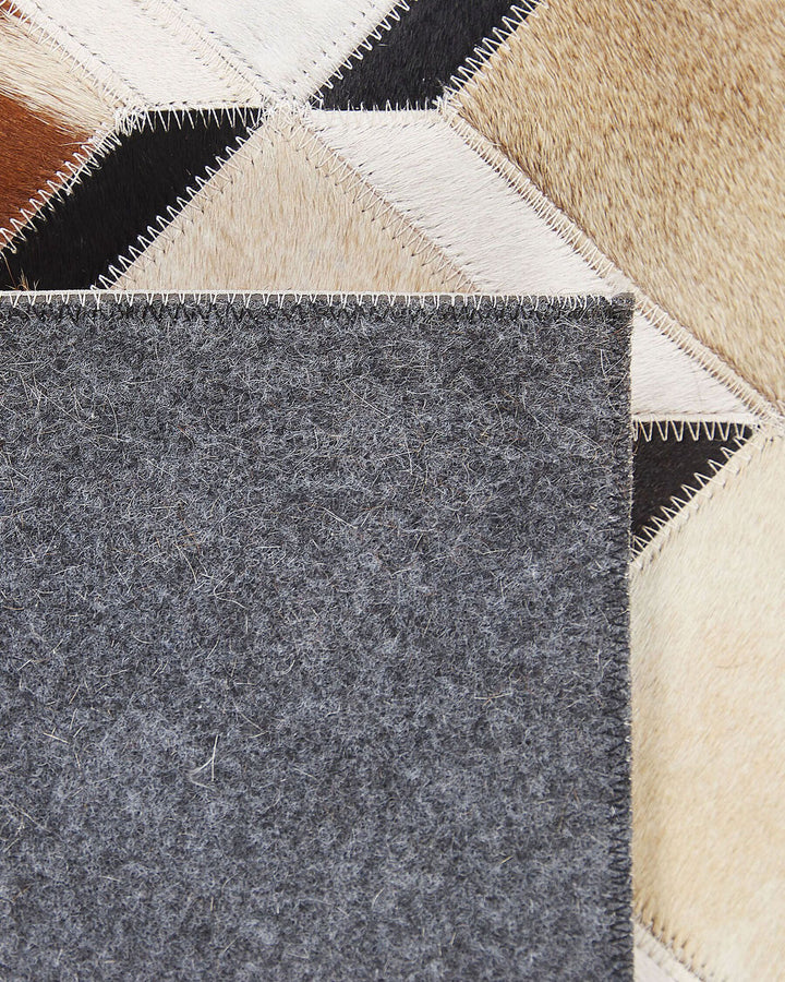 Serinova Cowhide Area Rug 160 x 230 cm Brown