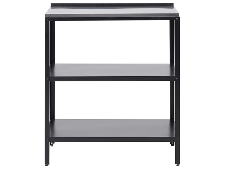 03/10/2025 Vilama Steel Outdoor Kitchen Island 80 x 50 x 92 Black