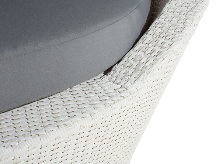 Sylt Pe Garden Daybed Rattan White